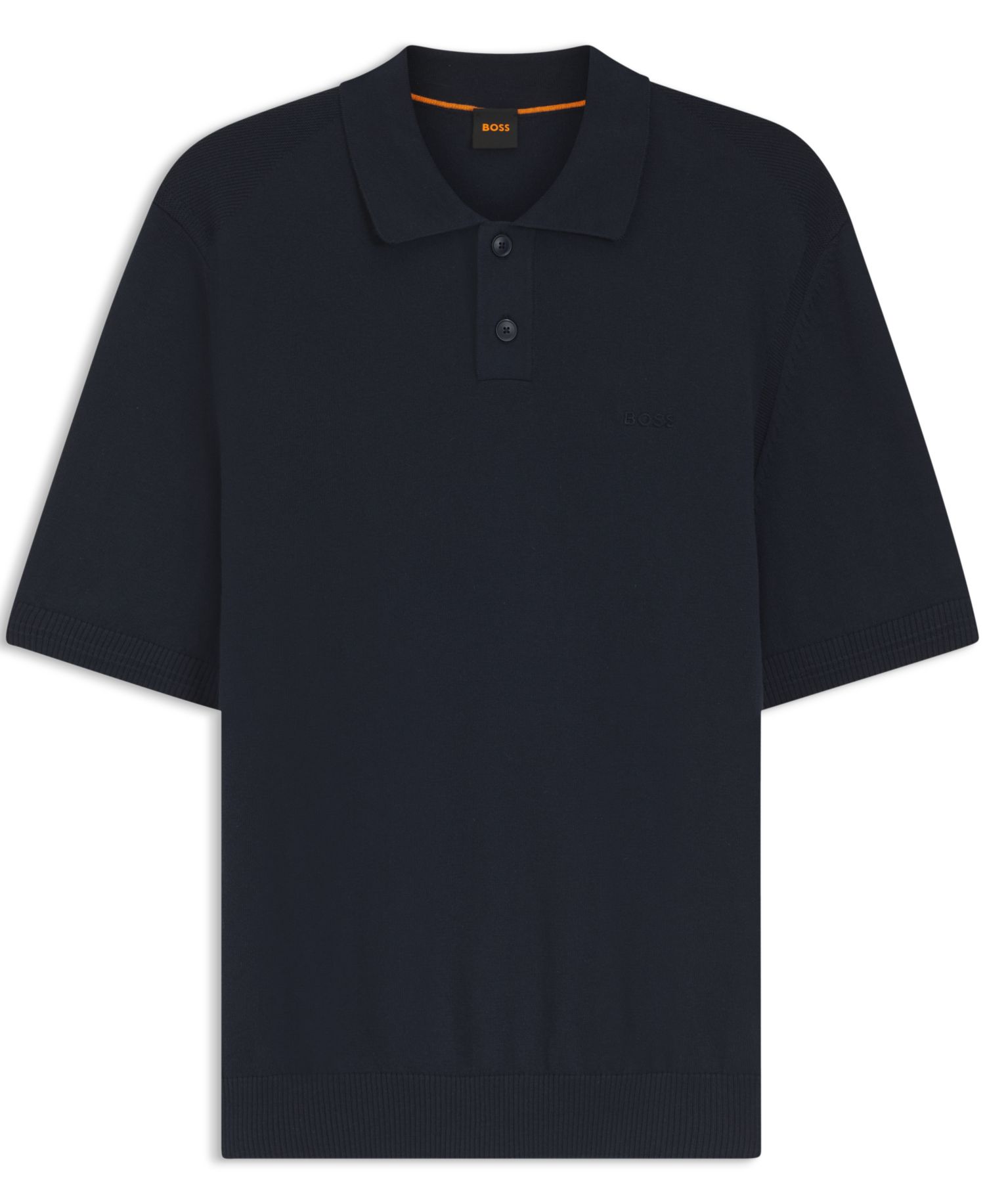 Men's Cotton-Blend Embroidered Logo Polo Sweater