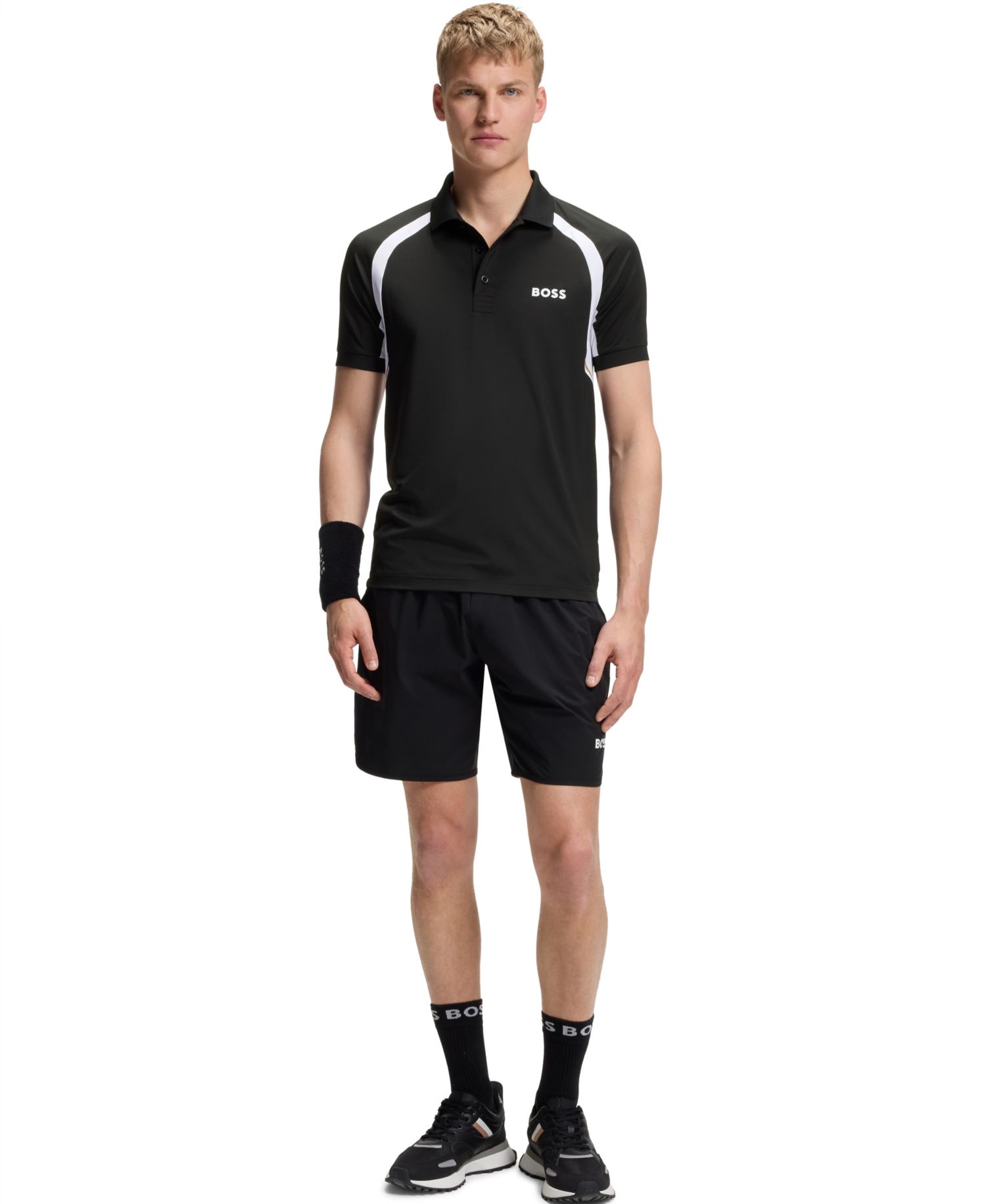 BOSS by Men's Active Quick-Dry Stretch Slim-Fit Polo Shirt