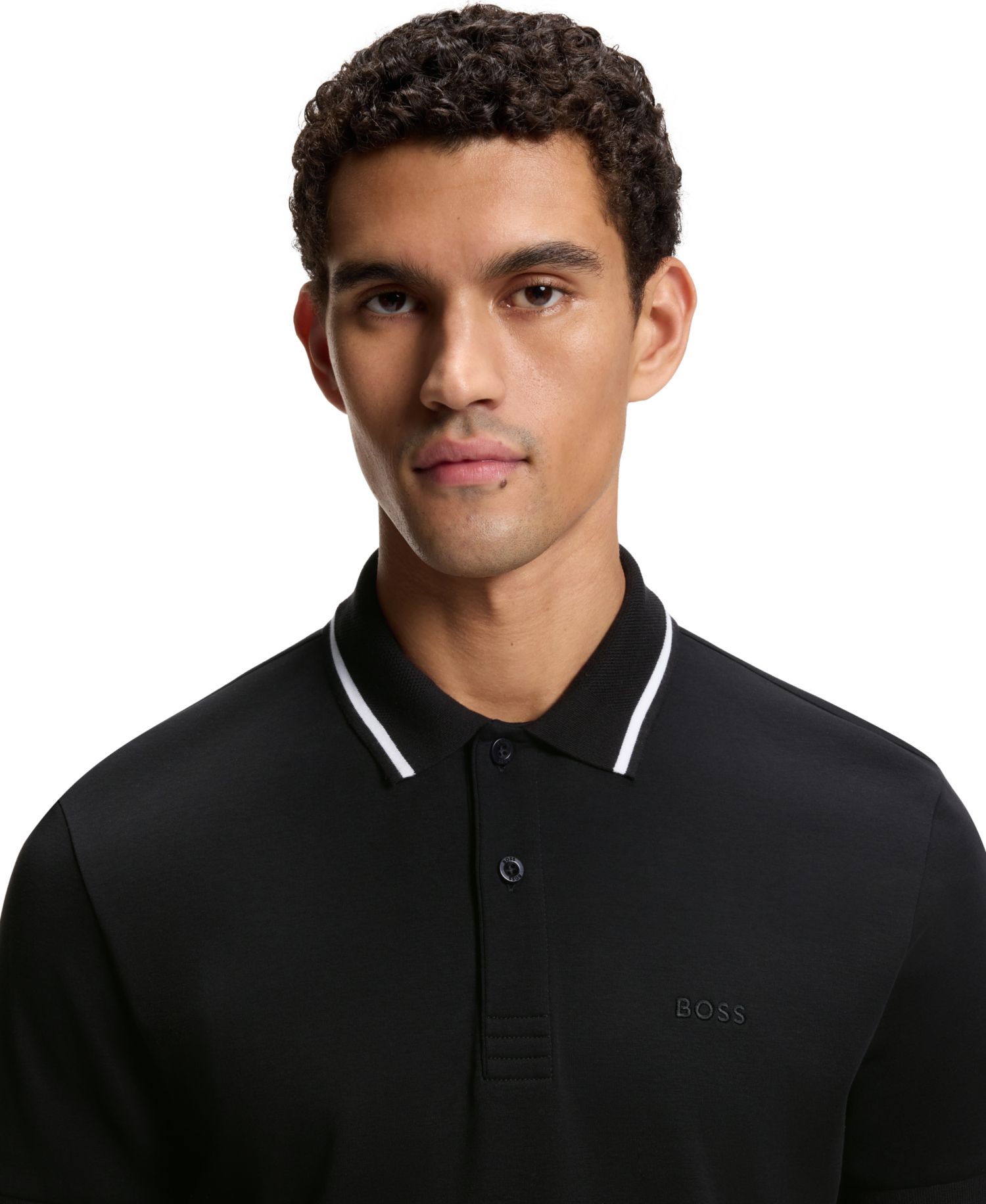 Men's Interlock Cotton Paddy Slim-Fit Polo Shirt