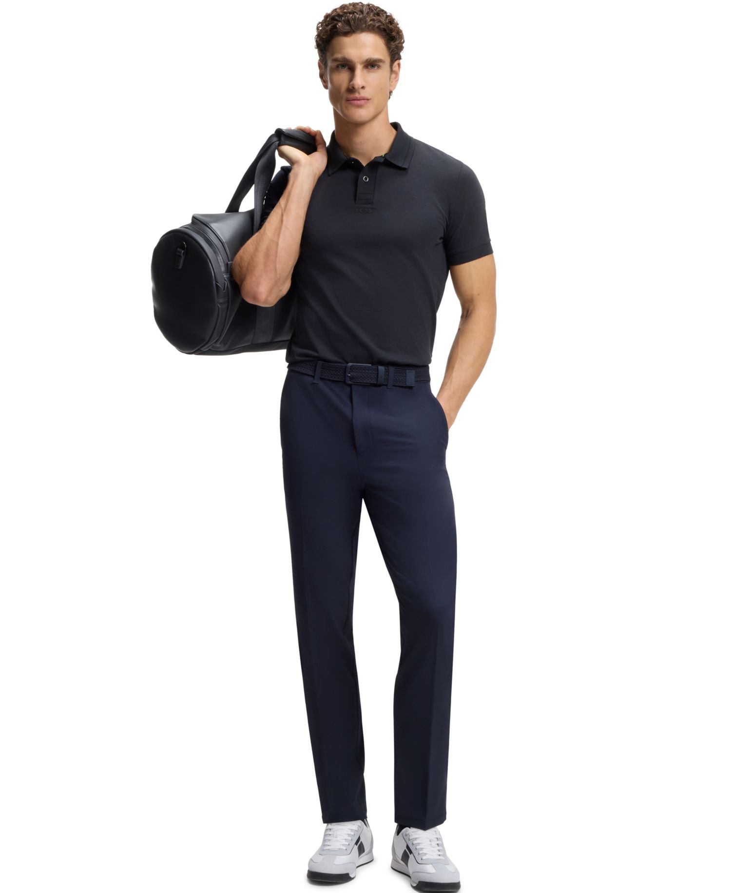 Men's Cotton Piqu&eacute; Slim-Fit Polo Shirt