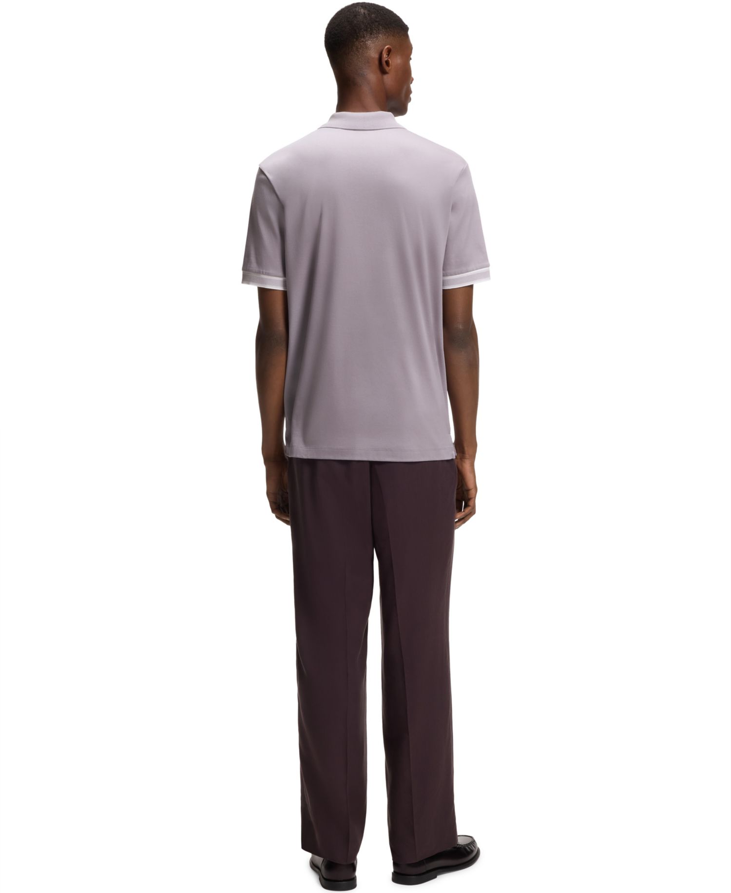 Men's Mercerized-Cotton Regular-Fit Polo Shirt
