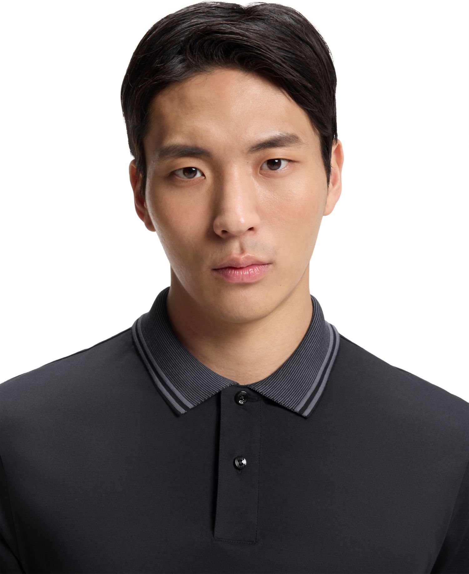 Men's Mercerized-Cotton Slim-Fit Polo Shirt
