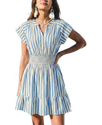 Women's Azalea Striped Mini Beach Dress