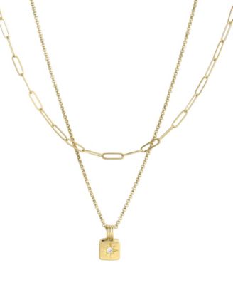 Gold-Plated Set of 2 Necklace