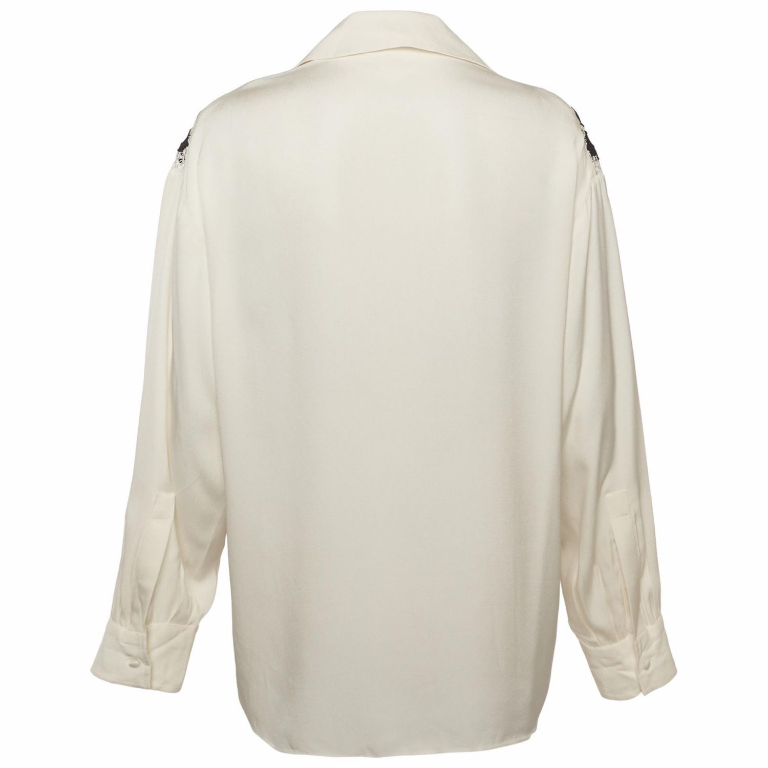 Women's Embroidered Panel Crepe Blouse