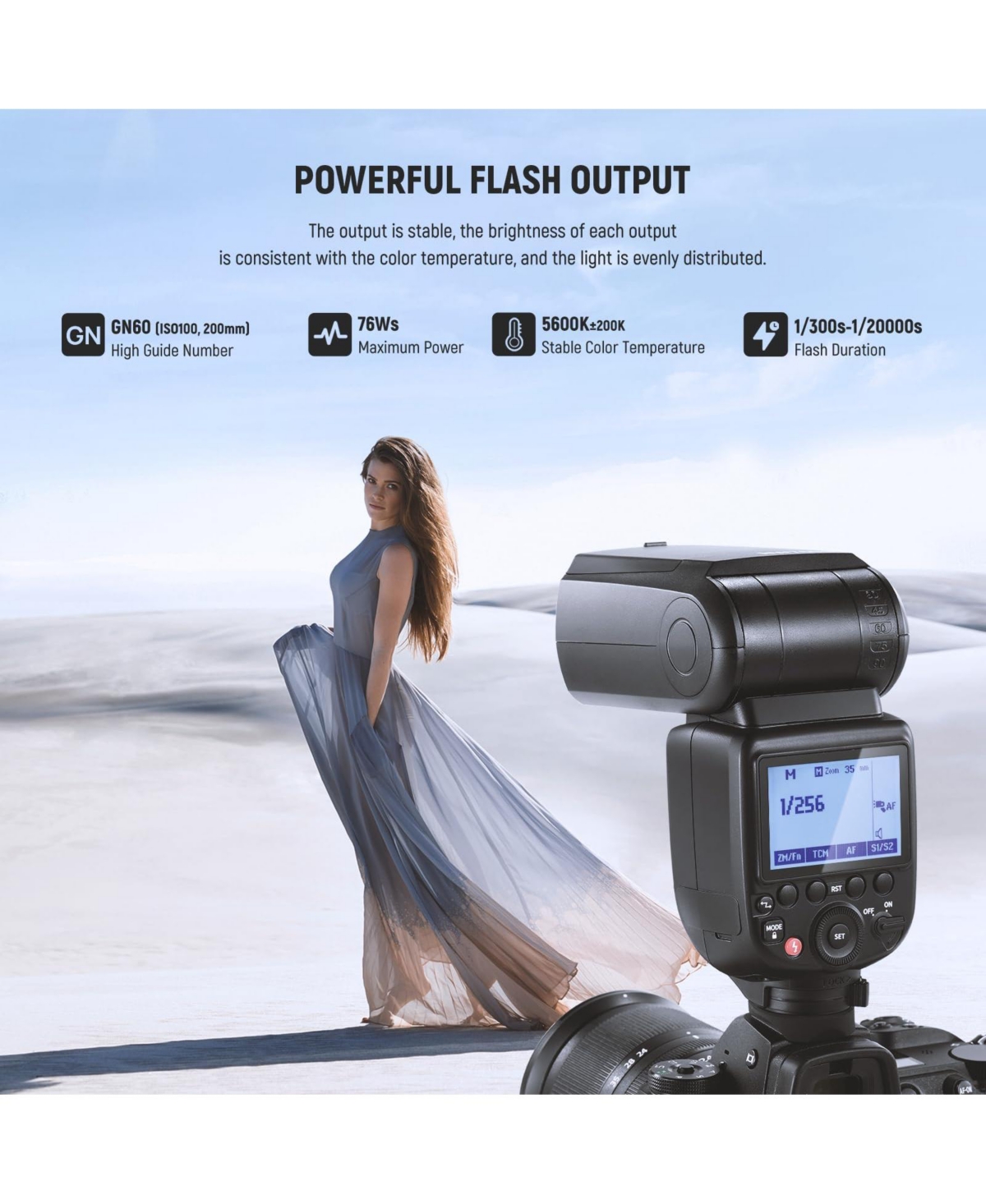 Neewer NW760-n Camera Flash with 76Ws, Ttl, Hss for Nikon Dslr Cameras