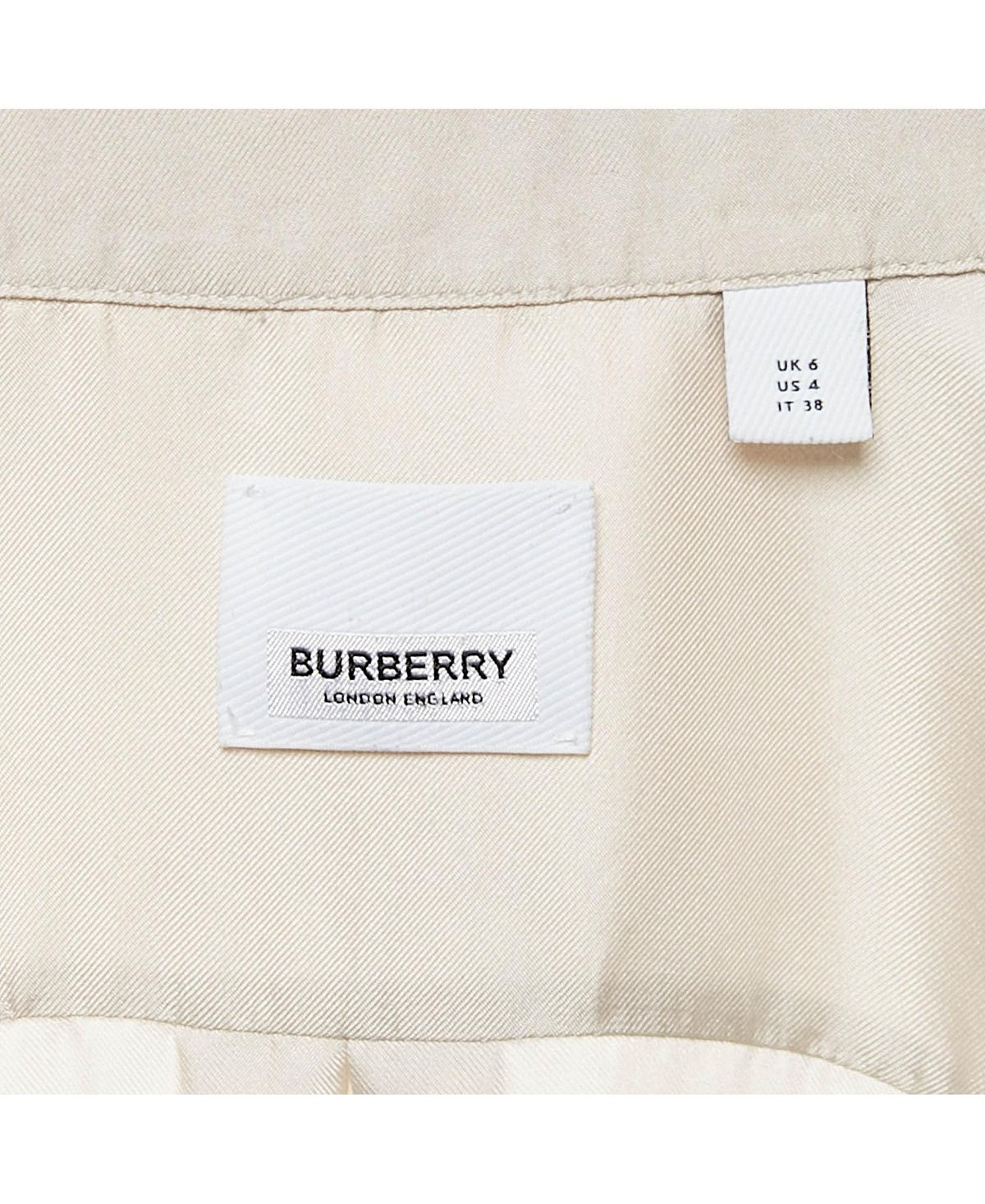 Pre-Owned Burberry Women's Arianna Monogram Print Silk Shirt view 4 — MAYCSS fashion products