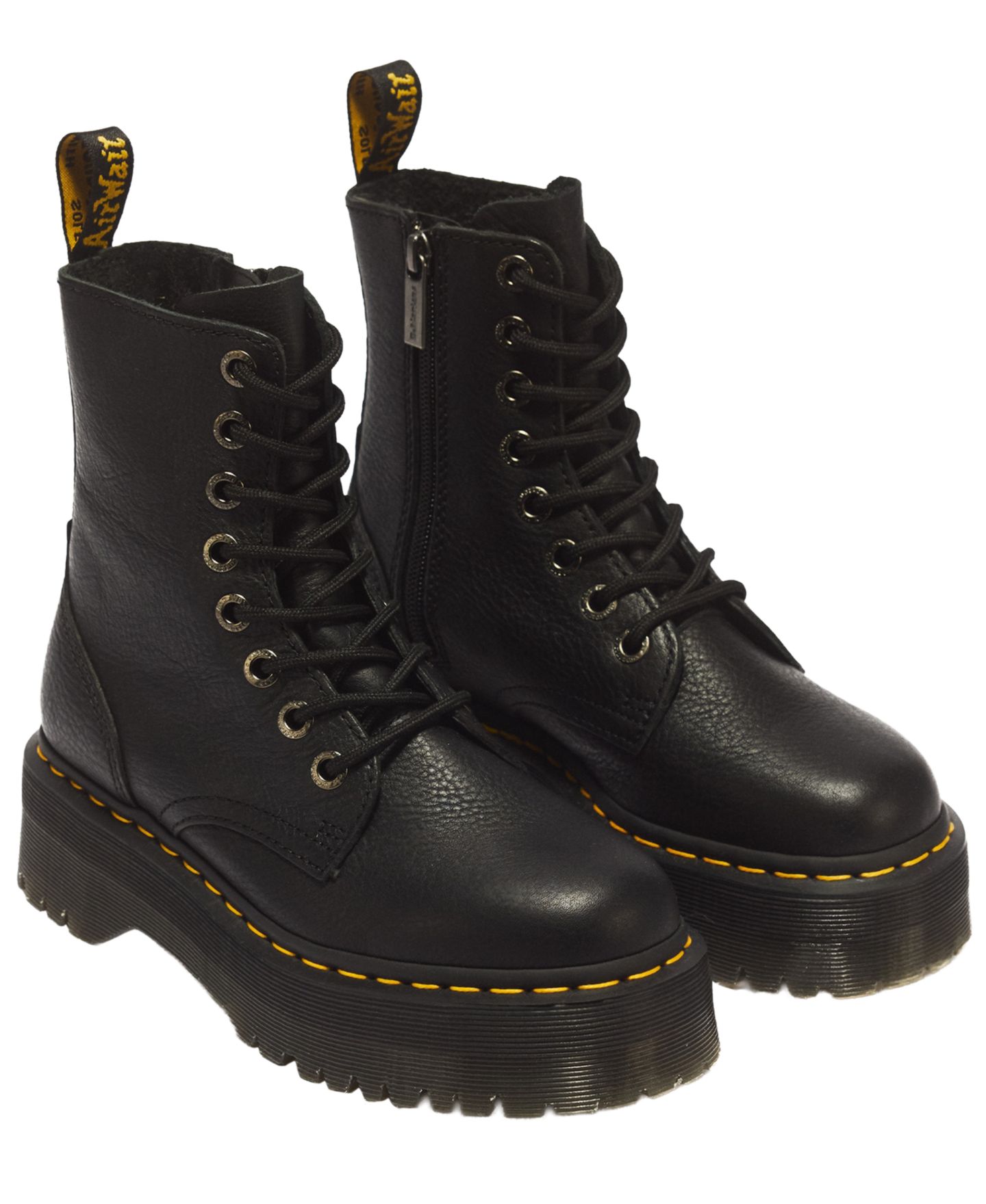 Женские ботинки Dr. Martens Jadon III 8-Eye Lace-Up Platform Combat Booties, цвет: Чёрный — фото 7
