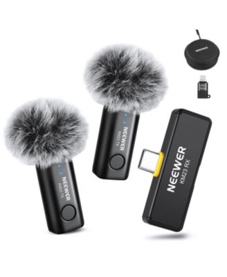 KM23 Camera Accessory Microphone with USB C, 1x, 2X for iPhone models