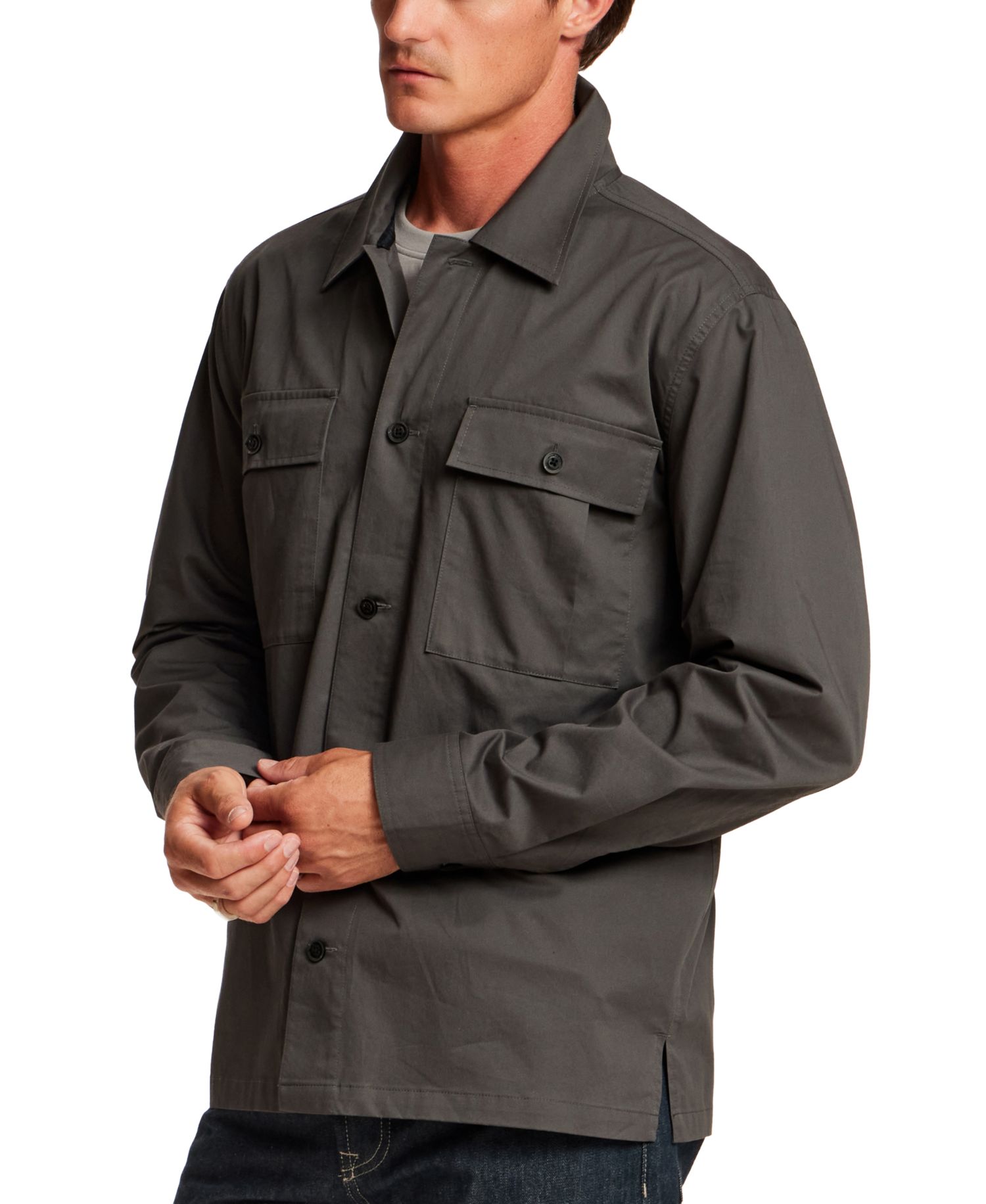 Men's Twill Overshirt Jacket