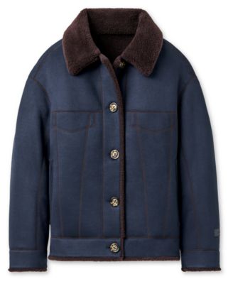 UGG Women's Frankie Collared Neck Reversible Trucker Jacket