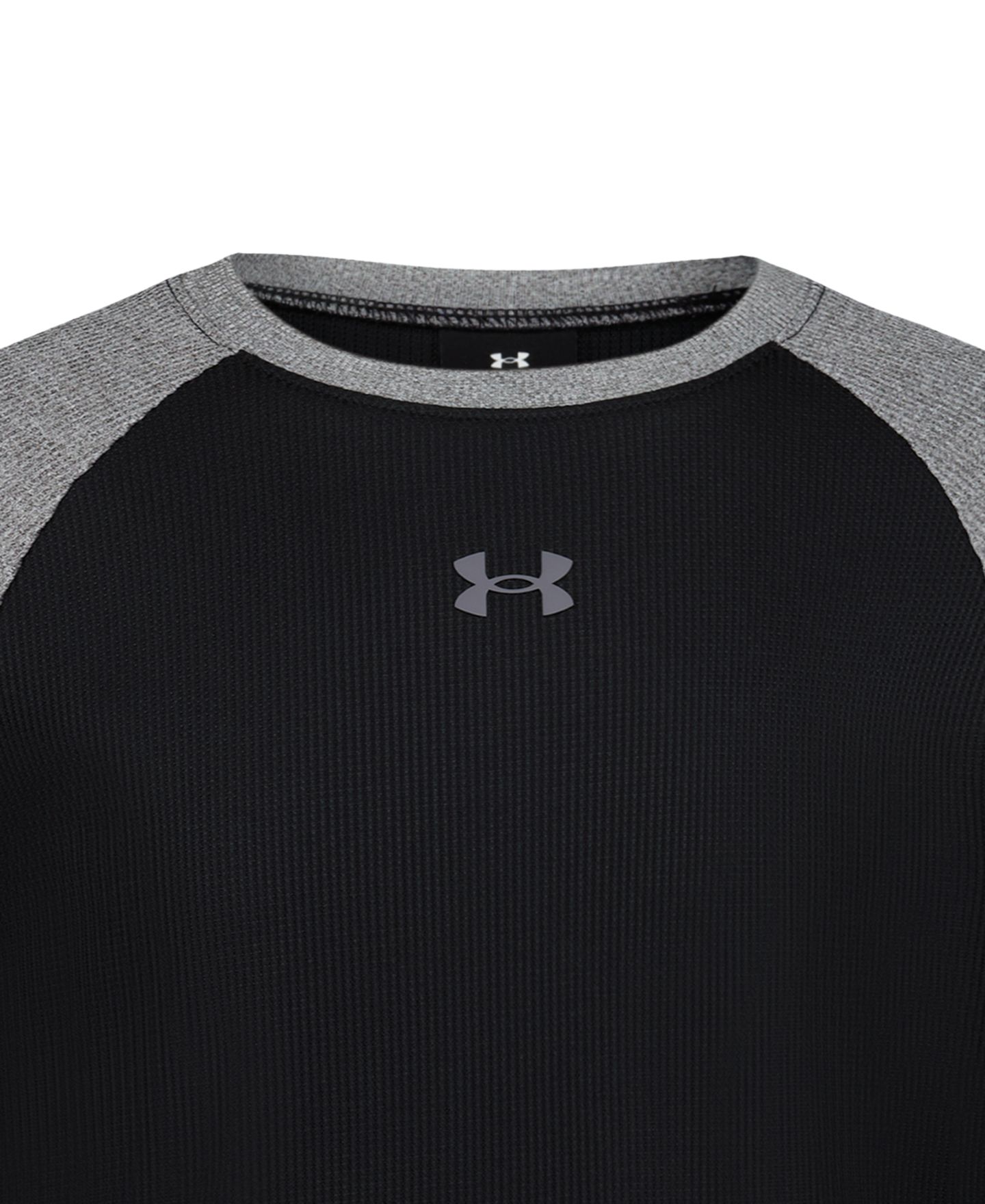 Футболка Under Armour Color-Blocked Long-Sleeve T-Shirt для мальчиков, цвет: Чёрный — фото 4