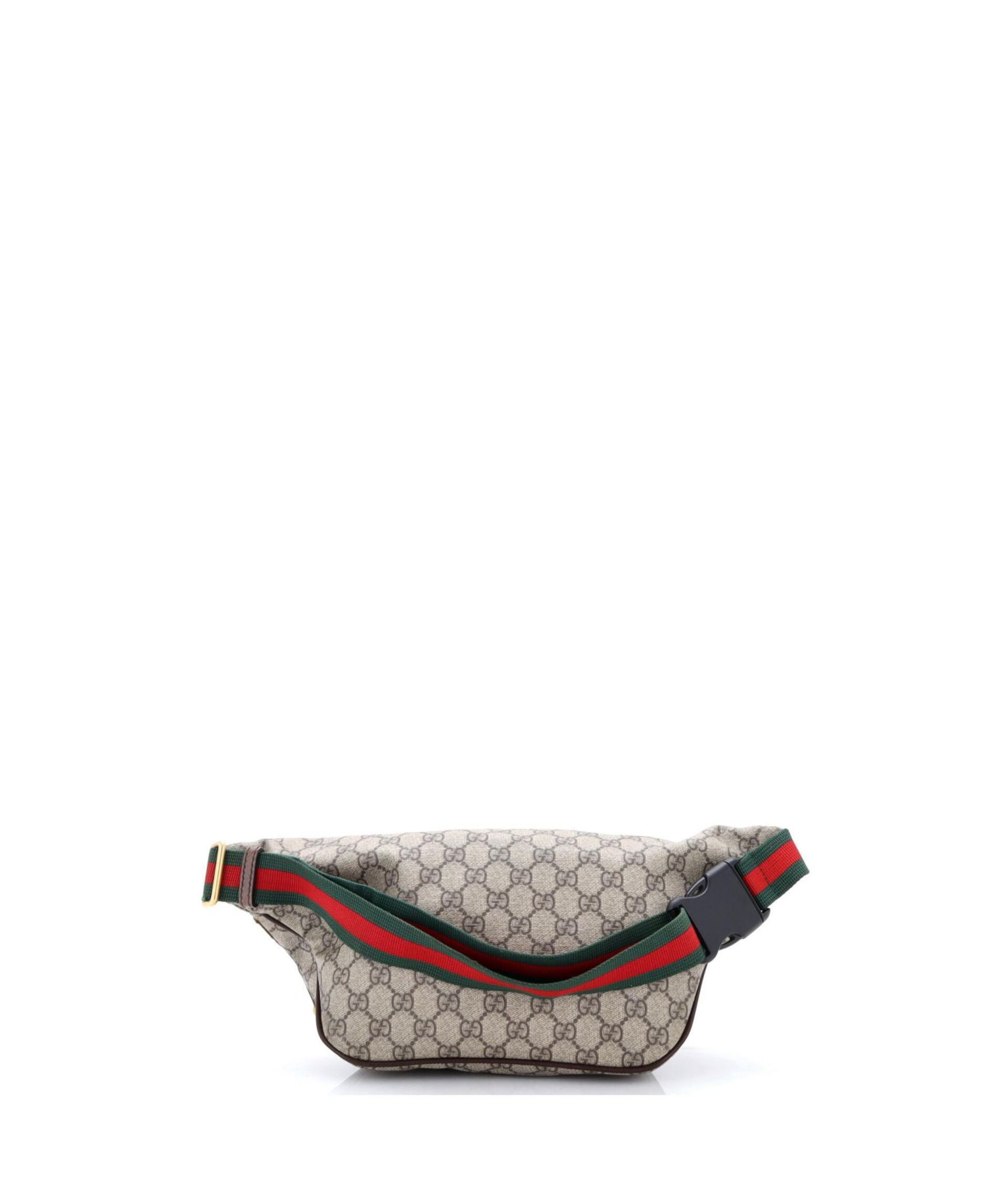 Courrier Zip Belt Bag GG Coated Canvas with Applique