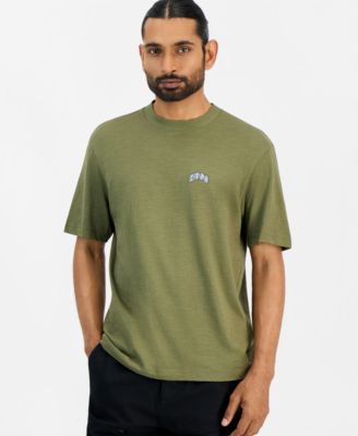 HUGO by Men's Nowboi Slub Yarn Western-Inspired T-Shirt
