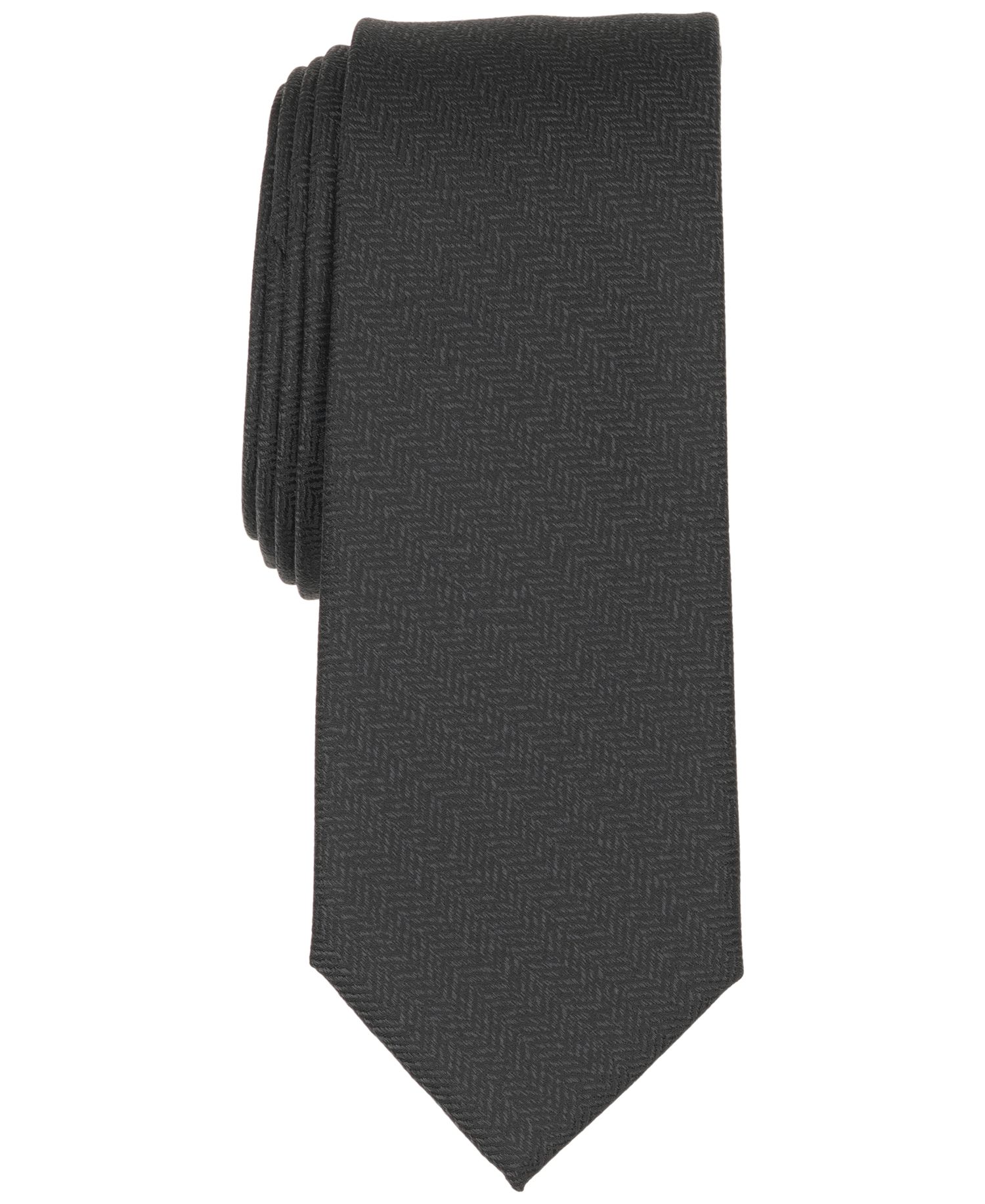 Men's Chevron Tonal Solid Pattern Tie