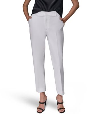 Women's Flat-Front Stretch Double-Layer Pants