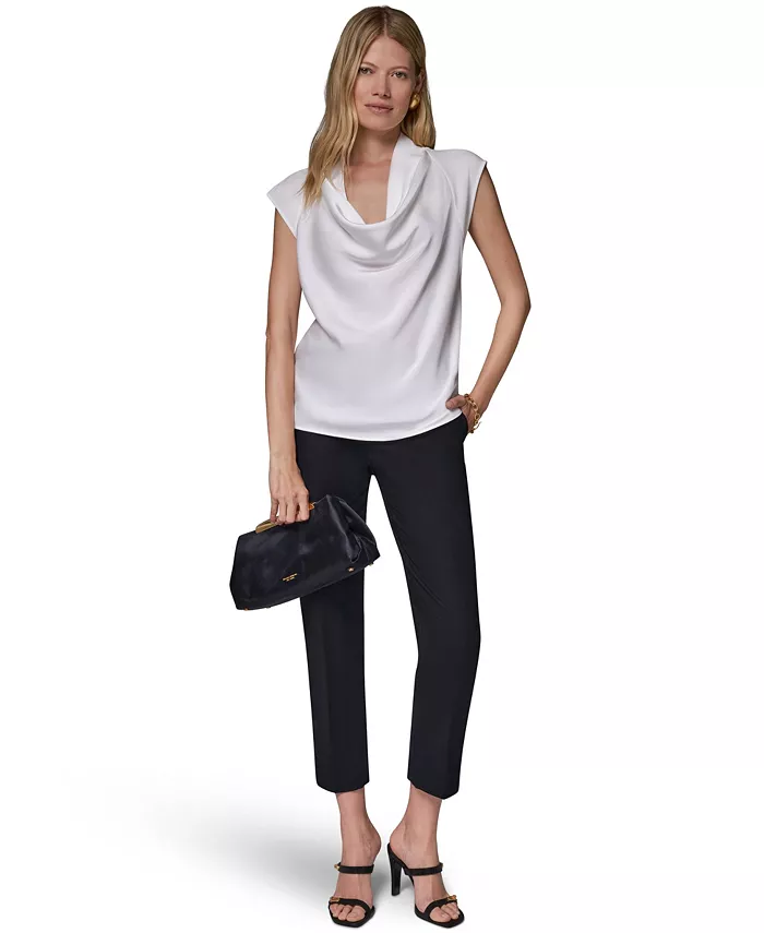 Women's Cowl-Neck Cap-Sleeve Top - thumbnail 6