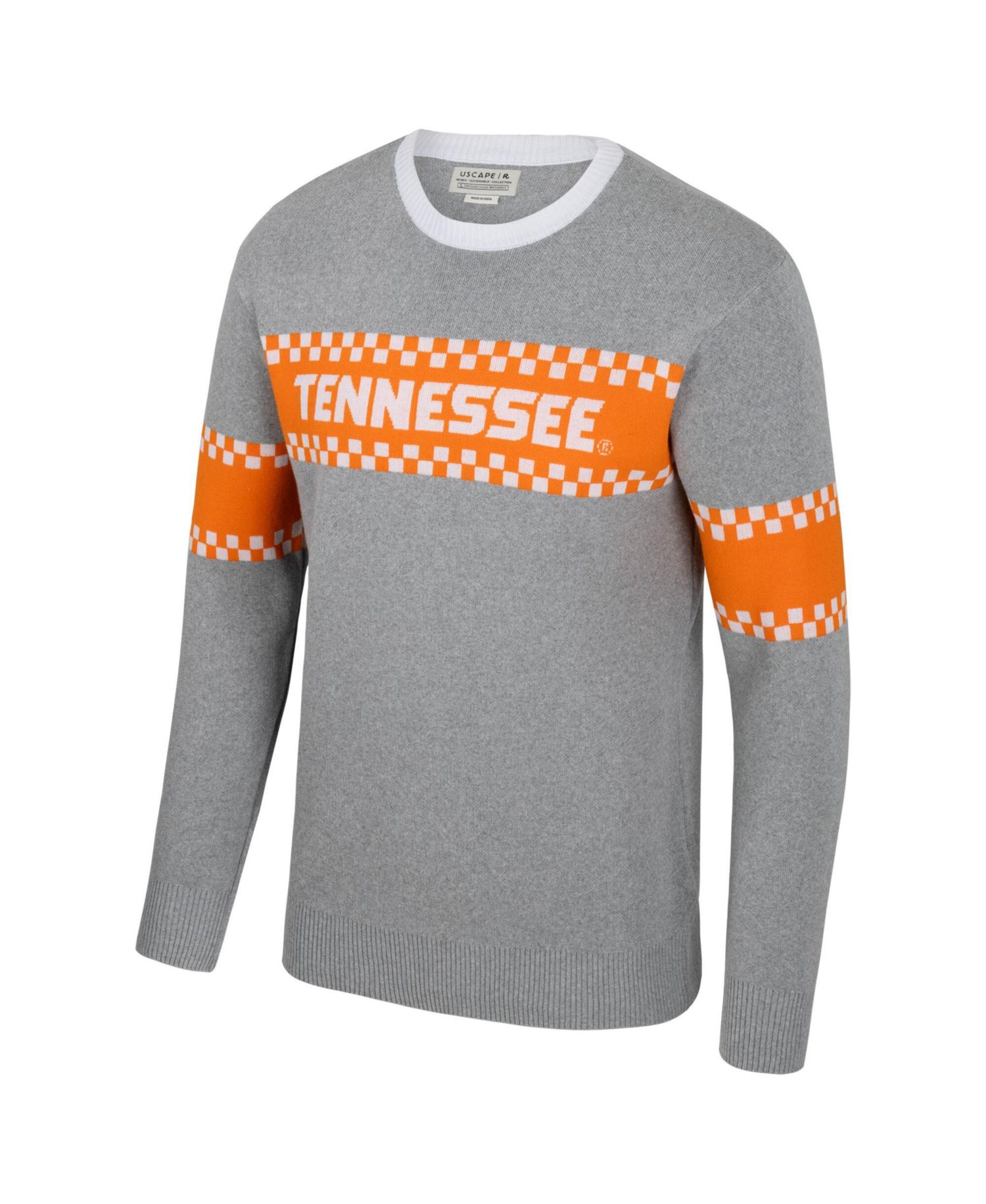 Men's and Women's Gray Tennessee Volunteers Renew Knit Vintage Pullover Sweater