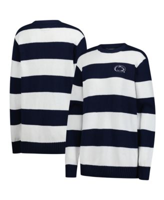Men's and Women's White/Navy Penn State Nittany Lions Renew Knit Stadium Sweater