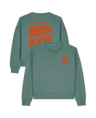 Women's Green Miami Hurricanes Cloud Sweatshirt