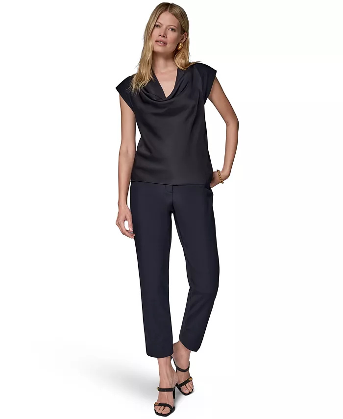 Women's Cowl-Neck Cap-Sleeve Top - thumbnail 10
