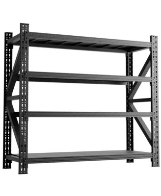 67"Width Industrial Metal Shelving - 5000lbs Capacity 4-Tier Heavy Duty Garage Storage Rack