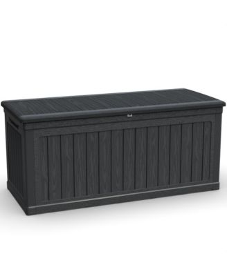 260-Gallon XXL Outdoor Deck Box - Extra-Large Resin Patio Storage Bench