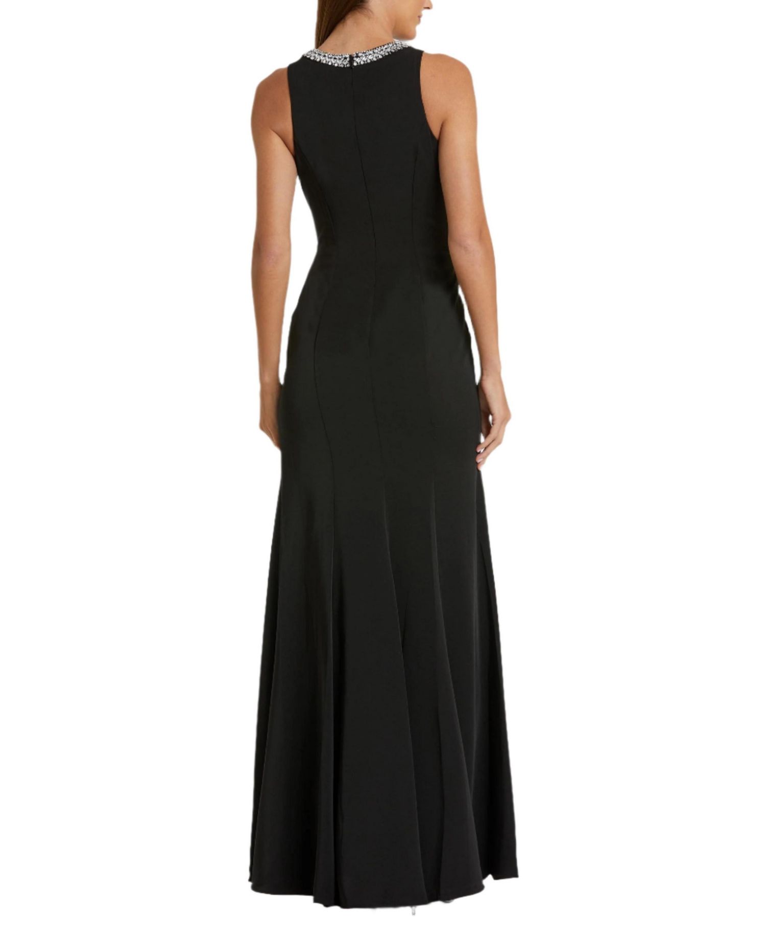 Women's Ieena Embellished Neck Trumpet Gown
