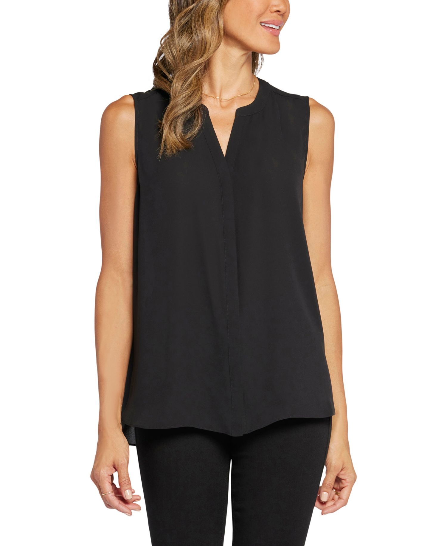 Women's Sleeveless Pintuck Top