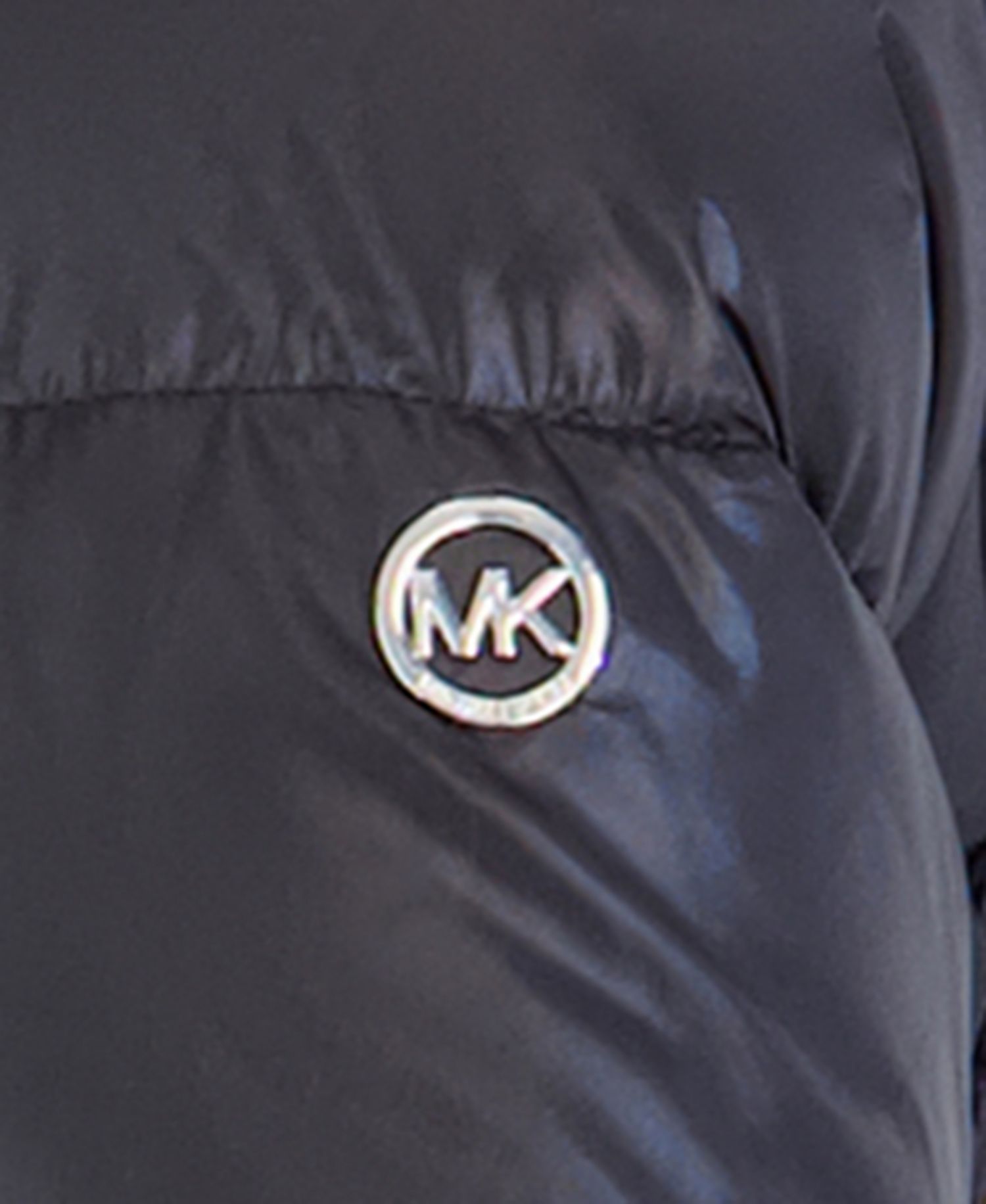 Girls' 5-16 Belted Stadium Length MK Logo Long-Sleeve Jacket