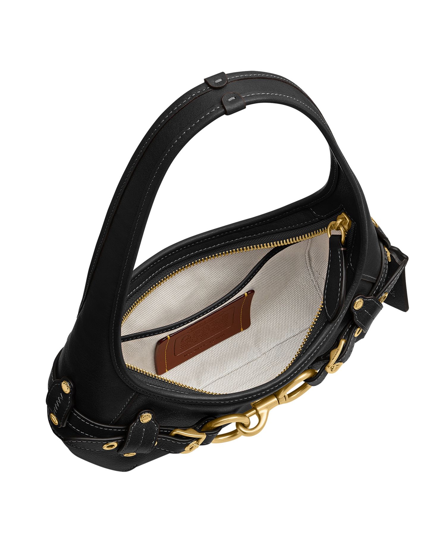 Belted Ergo Small Leather Shoulder Handbag 26