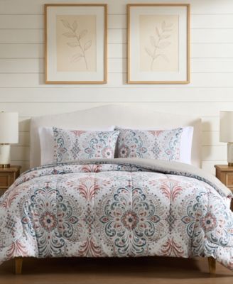 Ishara Damask 3-Piece Comforter Sets