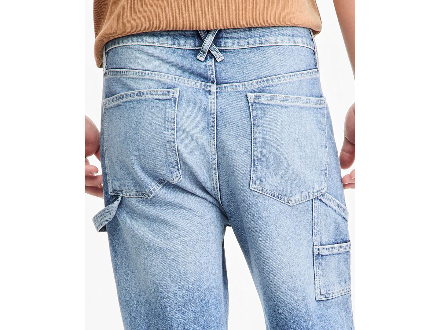 Мужские джинсы Sun + Stone Skye Mid-Rise Loose-Fit, цвет: Варёный — фото 3