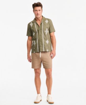 Men's Chase Regular-Fit 6" Linen Blend Shorts