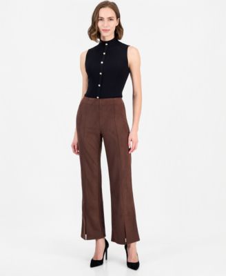 Women's High-Waisted Flare-Leg Pants