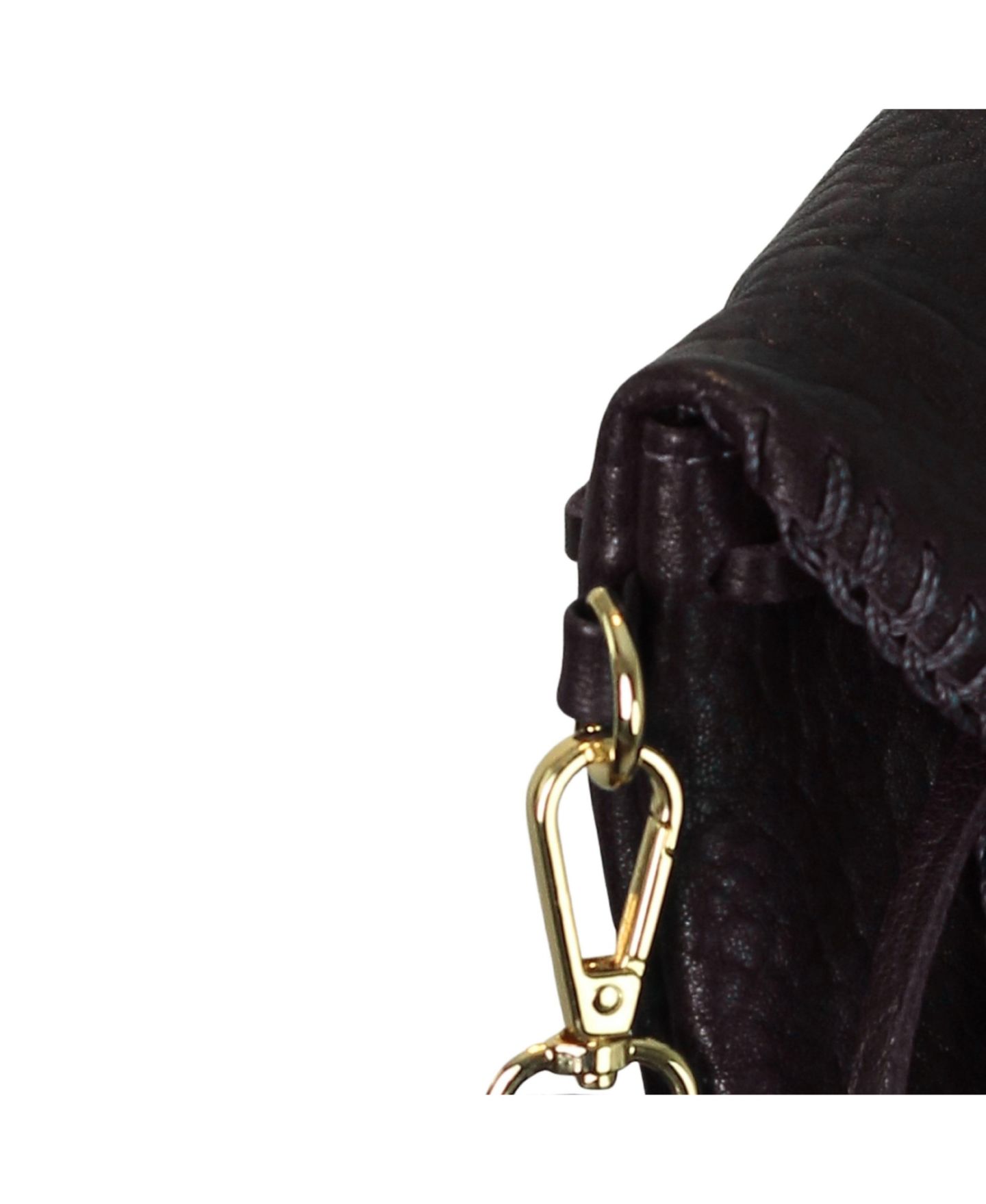 Сумка Carlos Falchi Mini Butterfly Lambskin Leather, цвет: Чёрный обсидиановый — фото 19