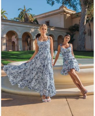 wedding guest dresses summer short V Neck Ankle Length Sleeves Blue Dress, Blue / M New Year Short Sleeve Dress For Women