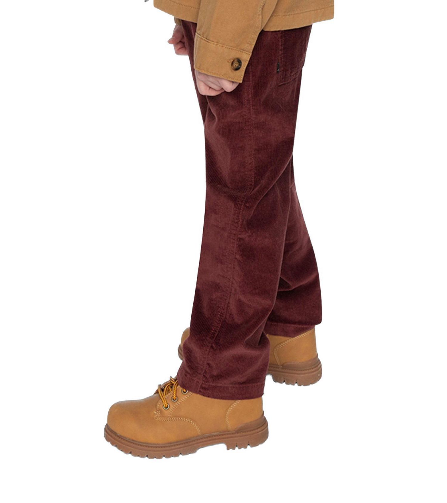 Big Boys (6- 12) Stretch Corduroy Pants with Cargo Pocket