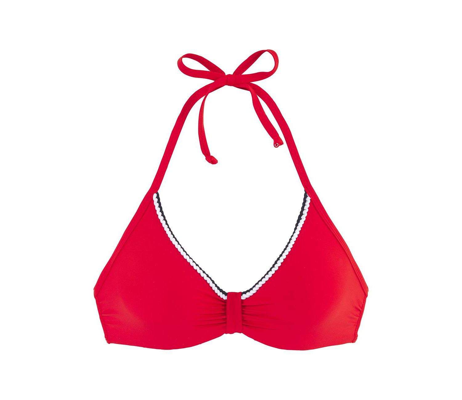 Women's Contrast Trim Underwire Bikini Top
