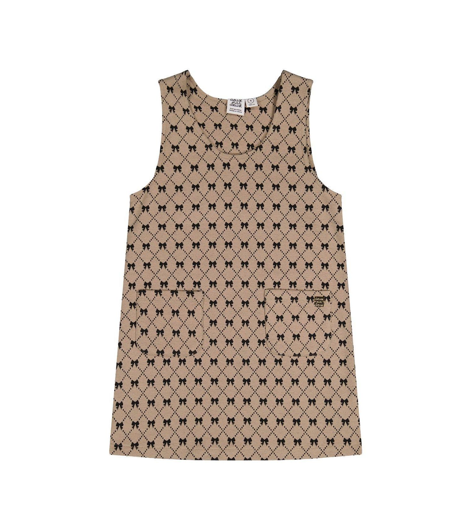 Big Girls (6-14) Jumper Bow Tie Print