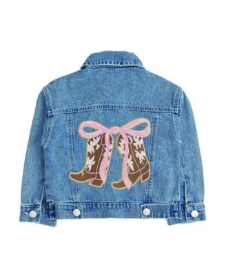 Little Girls (5-8) Cowgirl Cutie Patch Western Denim Jacket