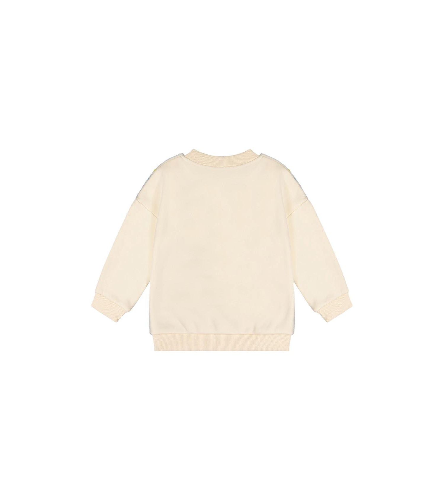 Little and Big Girl 6-14Y Bi-Material Sweater
