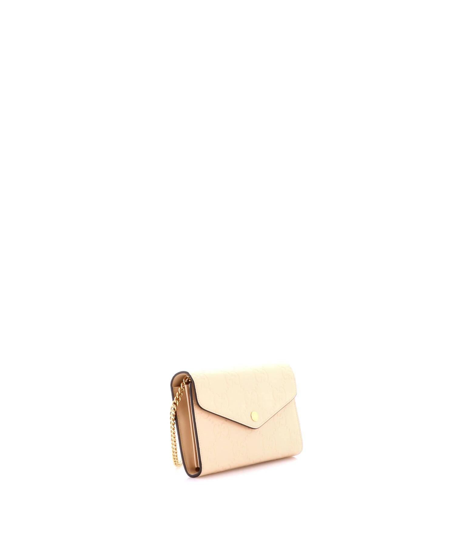 Envelope Wallet on Chain Guccissima Leather