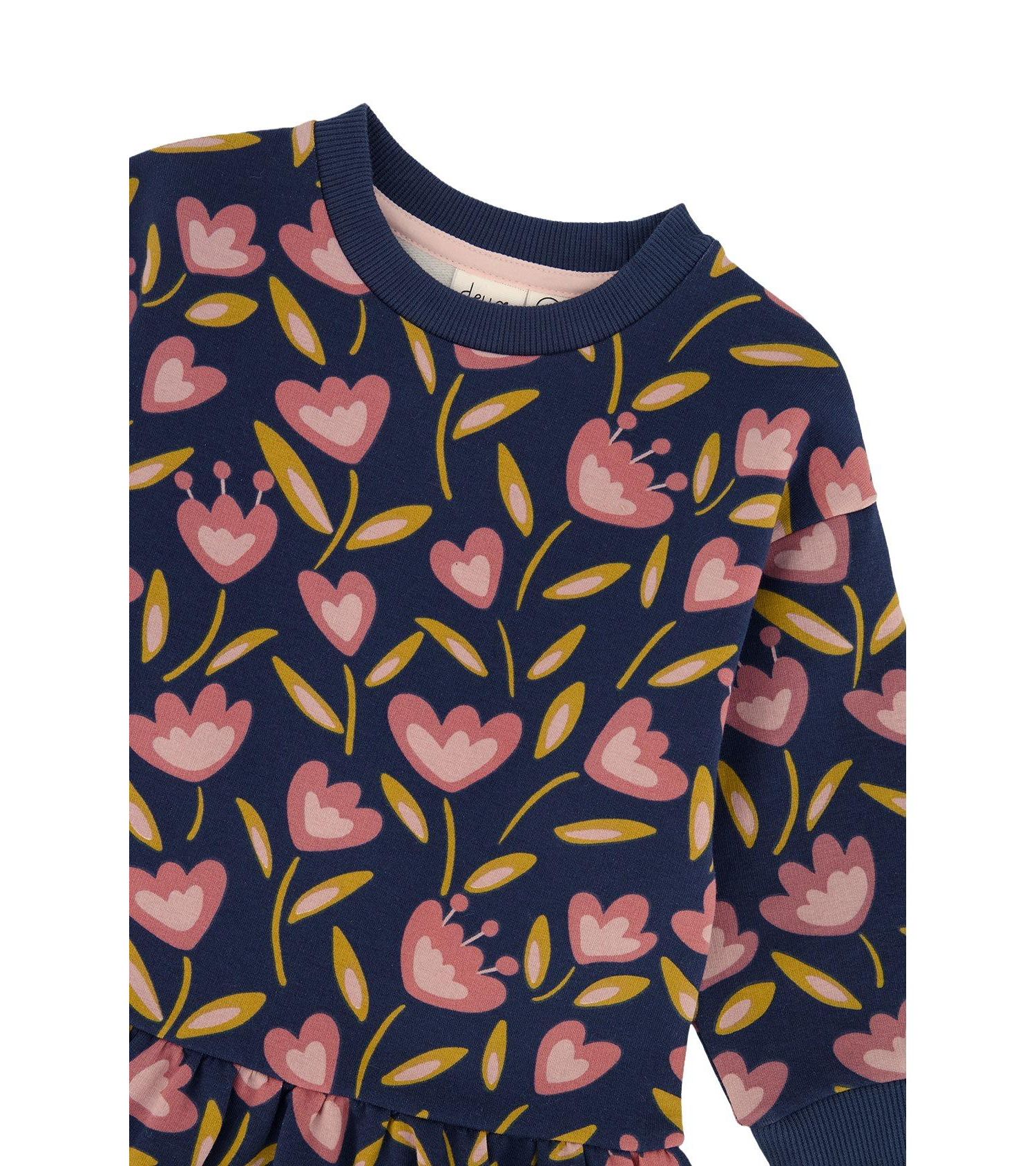 Baby Girl (12M-24M) French Terry Dress Tulip Print
