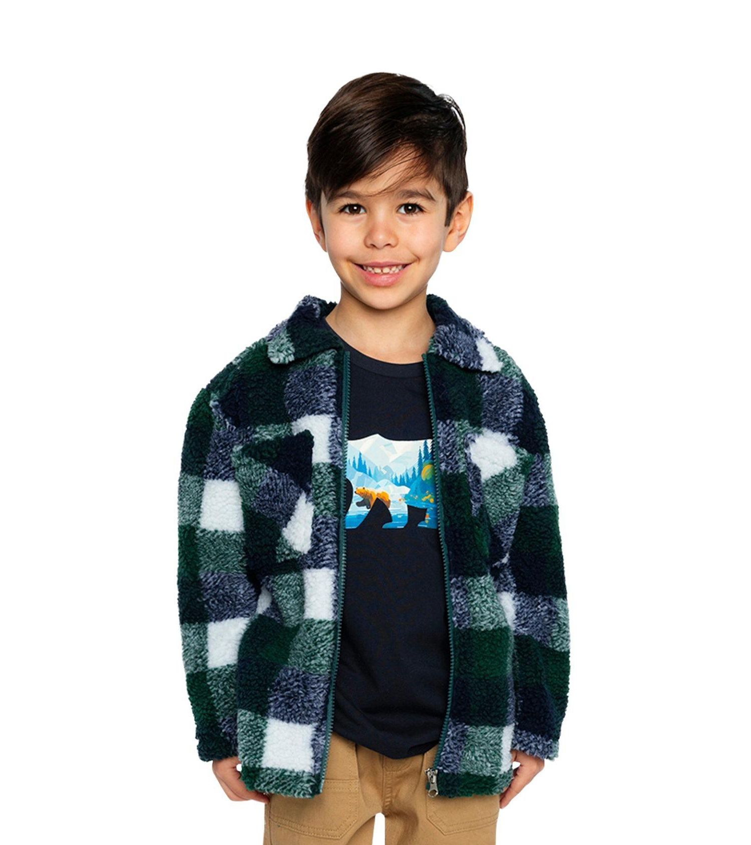 Little and Big Boy's (6-12) Zipped Overshirt