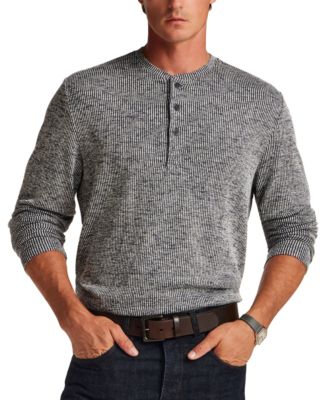 Men's Vertical Texture Mixy Henley T-Shirt