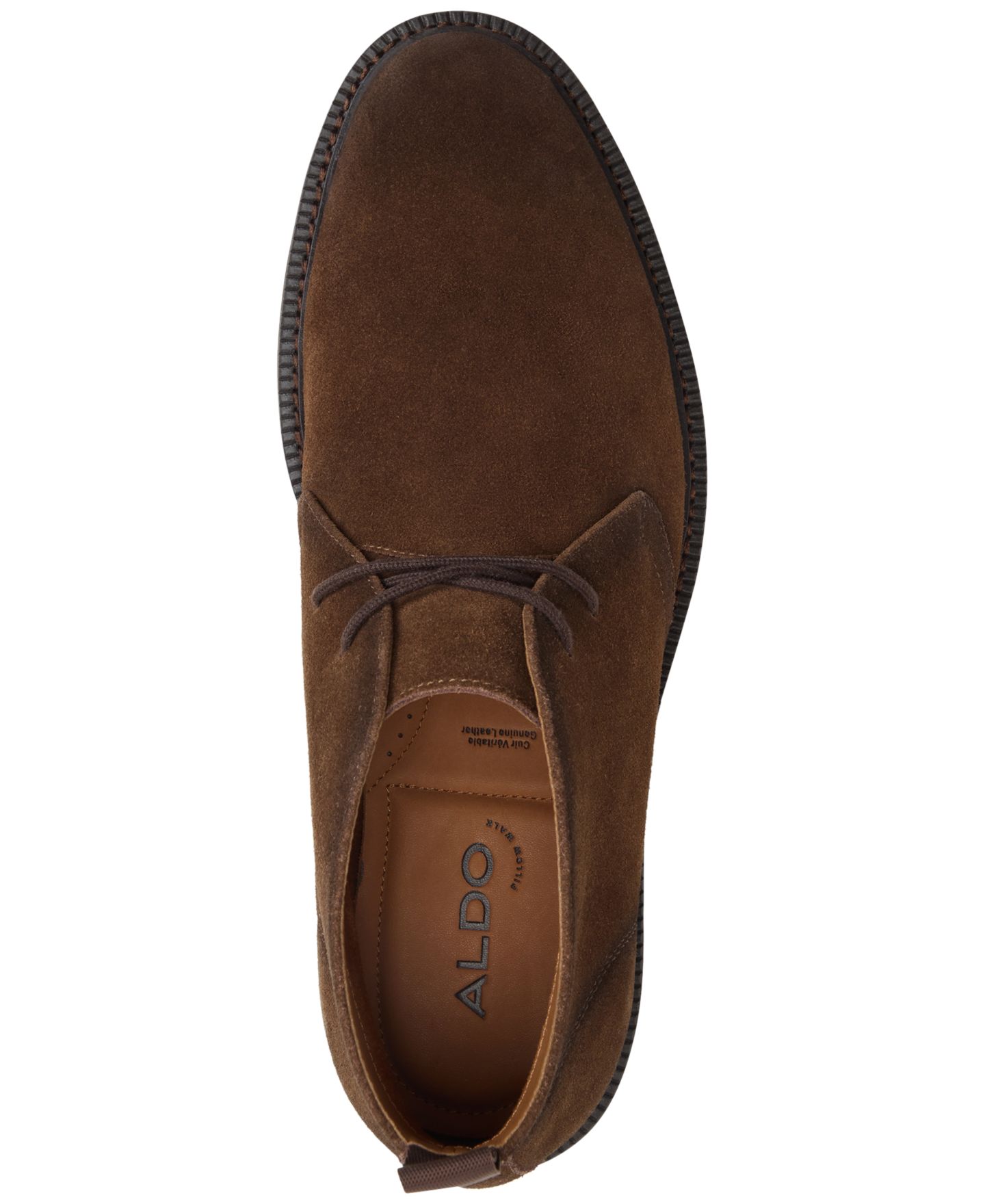 Мужские ботинки ALDO Tomasi Leather Ankle, цвет: Коричневый — фото 4