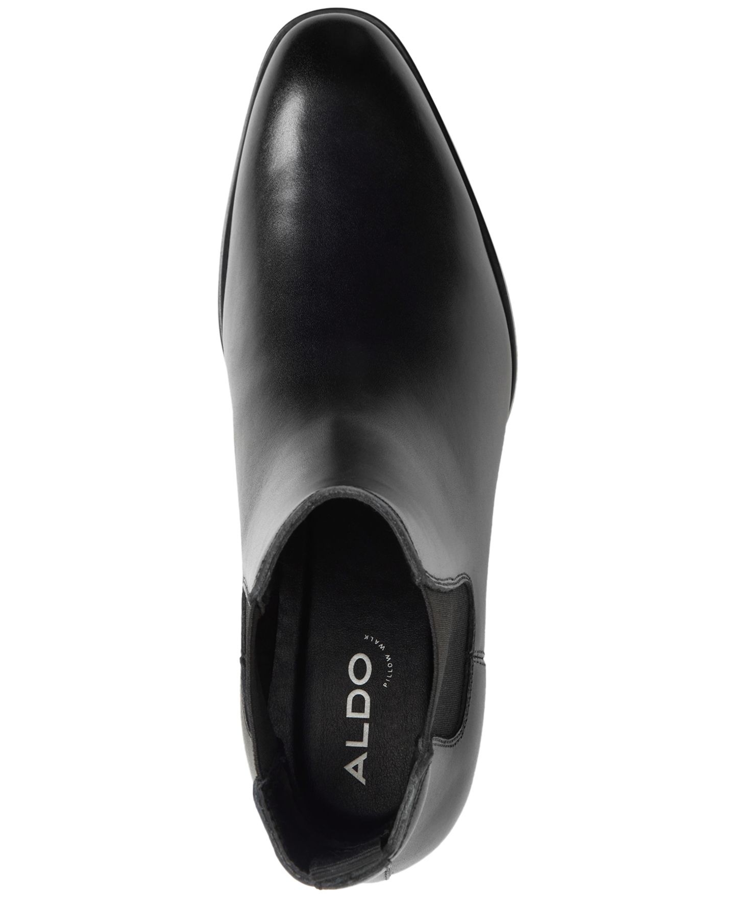 Мужские ботинки ALDO Bert Leather Ankle, цвет: Чёрный комбинированный — фото 4
