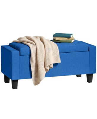 Storage Ottoman with Tufted Armrests