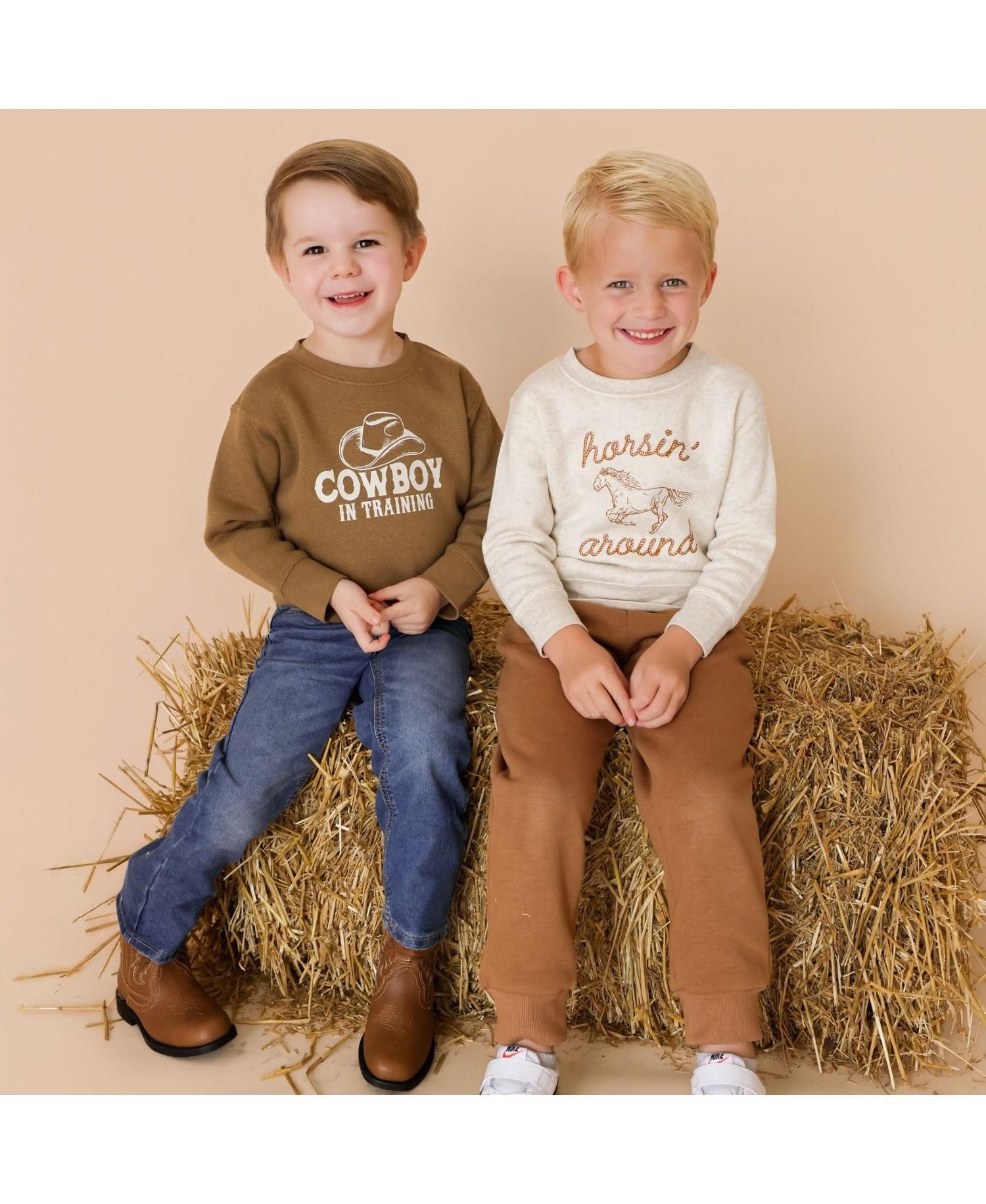 Big Boys Cowboy In Training Western Sweatshirt